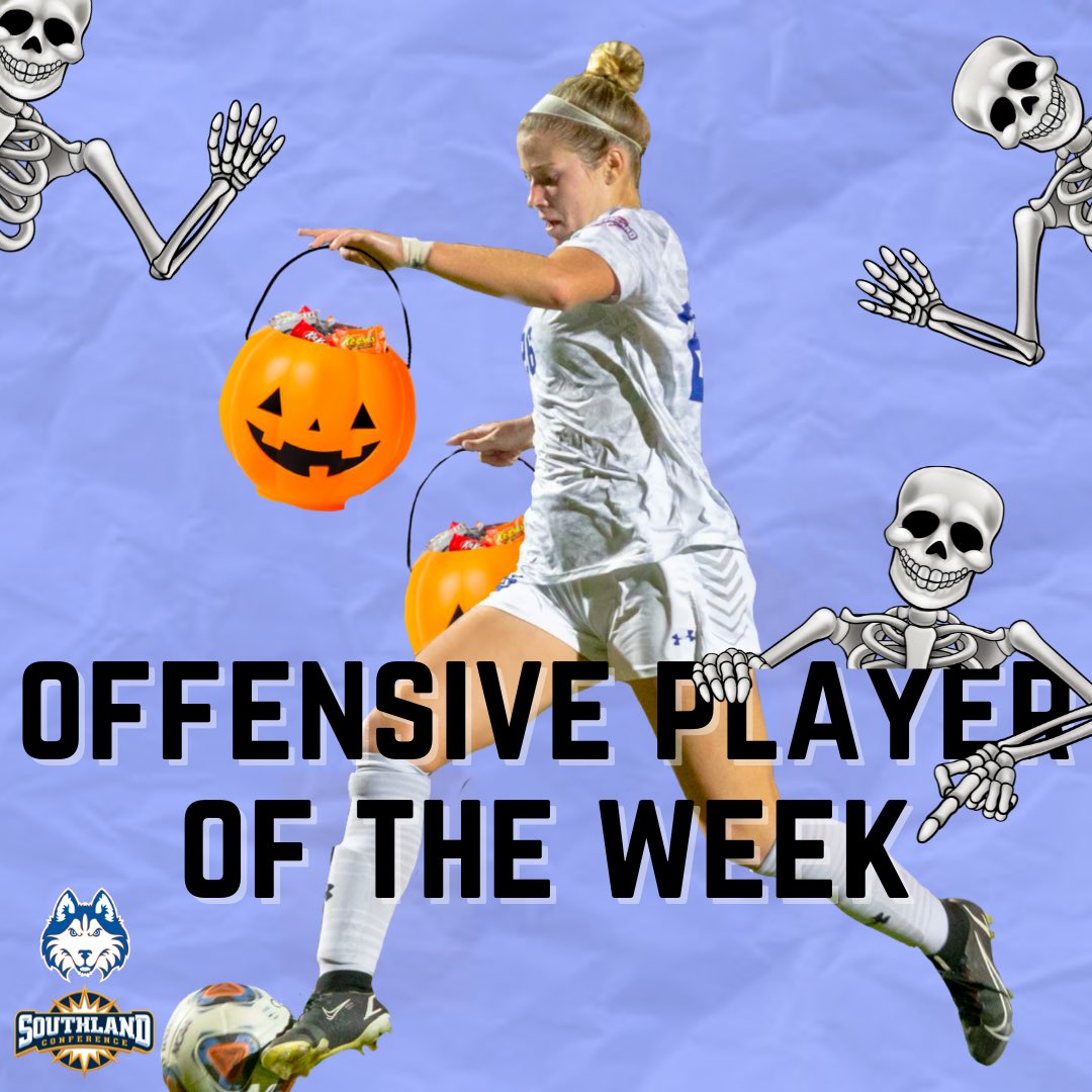 Can you be Offensive Player of the Week for Halloween if you already are the Offensive Player of the Week?? Asking for a friend …👀👻🎃

<a href="/katiemarker23/">katie marker</a> 
@HBUHuskies 
<a href="/SouthlandSports/">Southland Conference</a> 
<a href="/NCAASoccer/">NCAA Soccer</a>