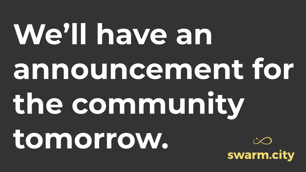 Swarm City tweet media