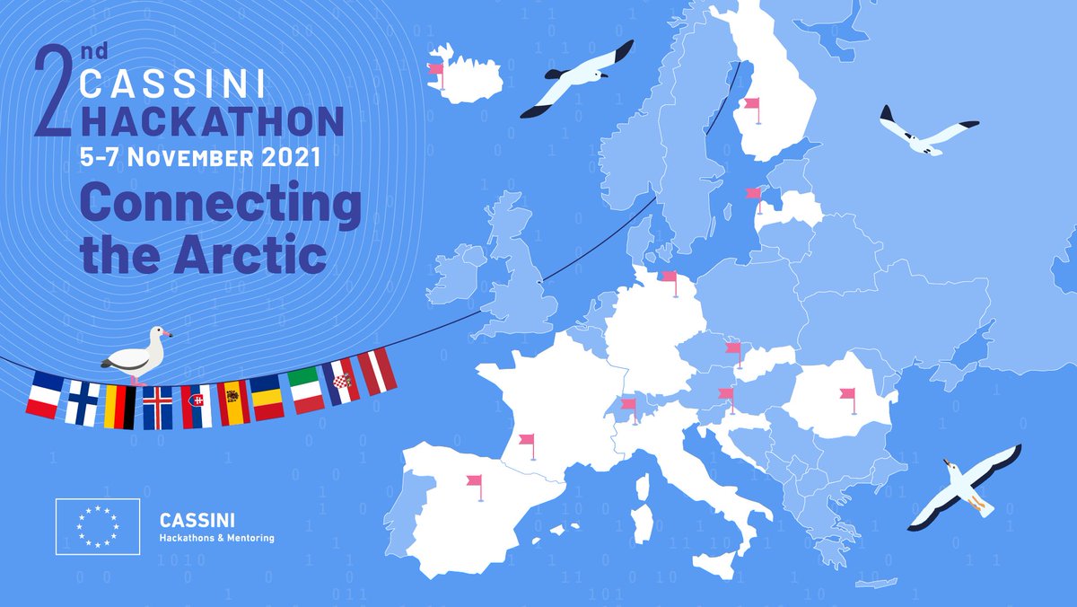 N3XTCODER's tweet photo. Ever heard of #Copernicus or #Galileo other than in history books? Great!
For the #CASSINI Hackathon Germany (November 5-7) we are looking for more #datascientists, #geographers and other #digitalprofessionals who can use #EUSpace data.
Find out why:
→ https://t.co/QINzp9RHNO https://t.co/UOh4V1iw5Z