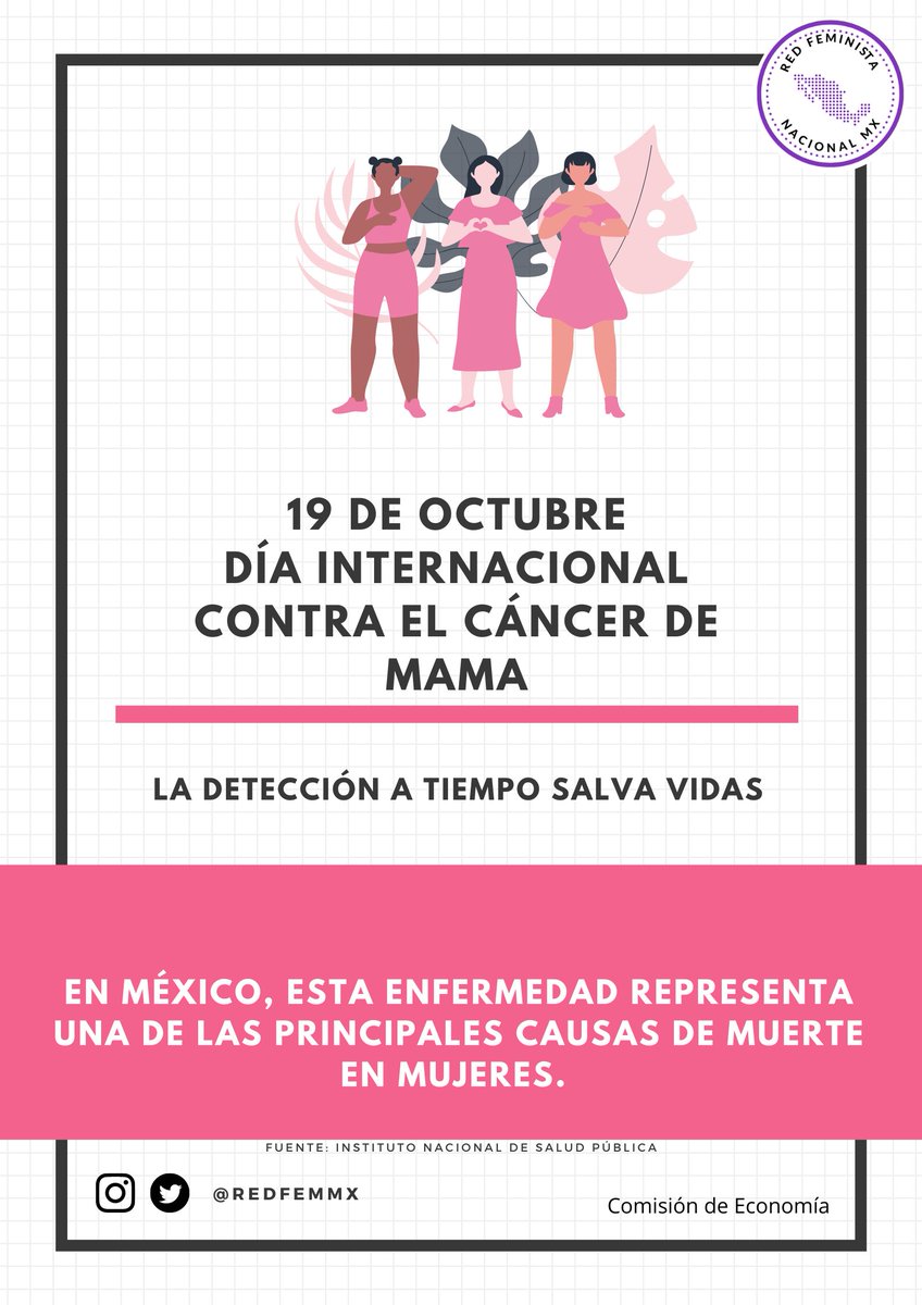 redfemmx's tweet photo. Hagamos conciencia y promovamos la autoexploración.
#OctubreMesRosa
#RedFemMX
#RedFemNacional https://t.co/vch76WYYN0