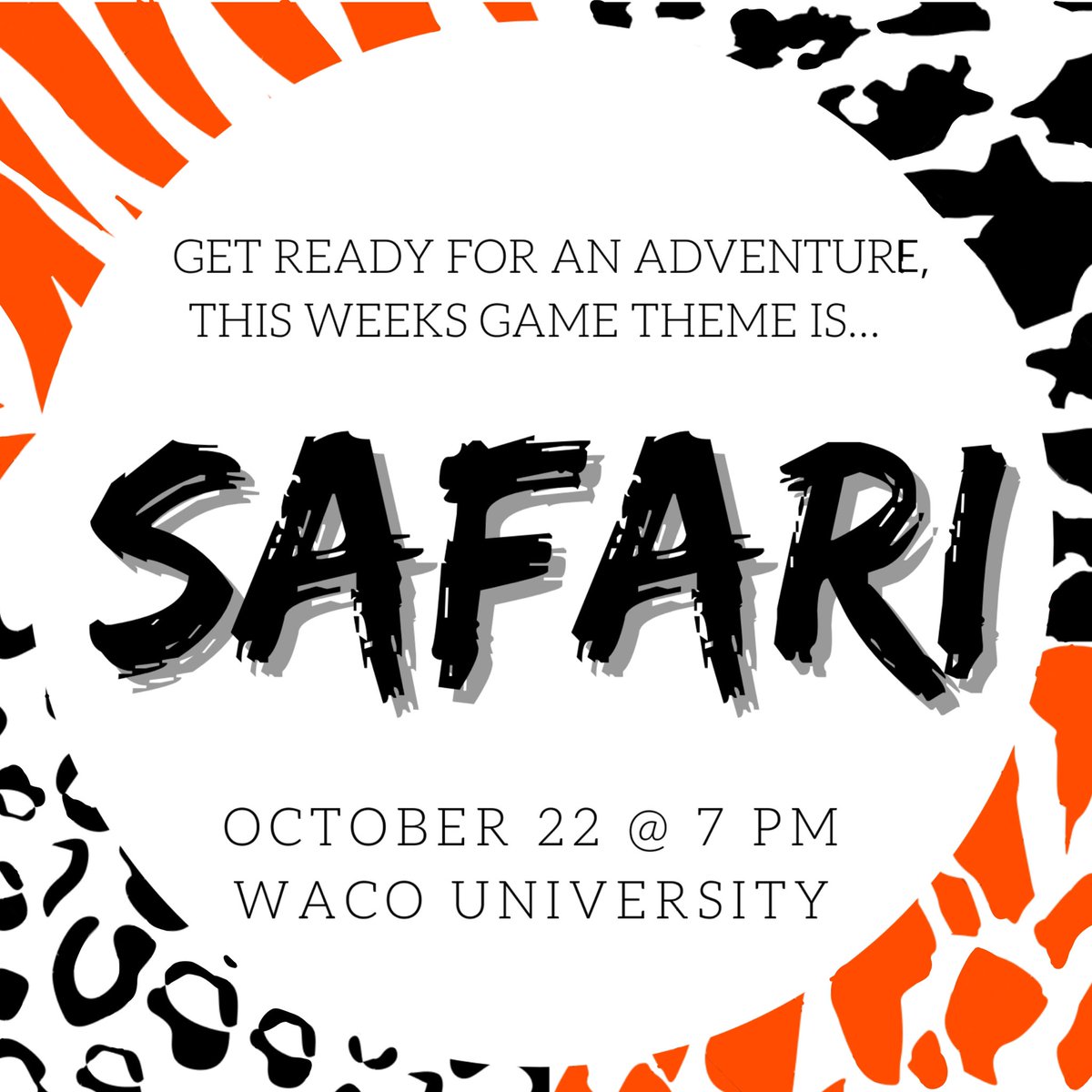 Be there in your best Safari outfit! 🦒🐘🦓🐆
