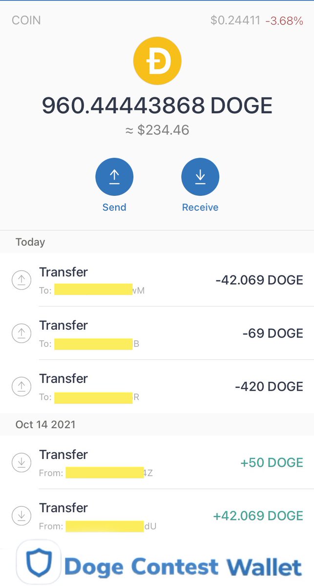 RicosIntoCrytpo's tweet photo. #dogearmy Contest wallet update! All winners have received their #doge payouts. Congrats again and continue to promote #doge with pride!
We will continue to be transparent and provide an avenue to promote #doge within the community! More #DogeContests coming soon!๐๐๐ https://t.co/ch9Mq6qJ5Y