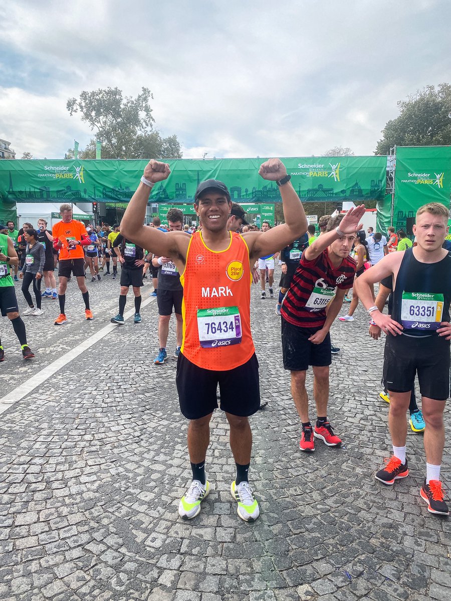 Twickenhamsch's tweet photo. Congratulations Mr Elbourne on finishing the Paris Marathon in 4hrs 12mins! If you would like to help Mr Elbourne reach his fundraising goal click on the link below: https://t.co/ByvrAgF0YS @Place2Be https://t.co/Cae4oyjX19