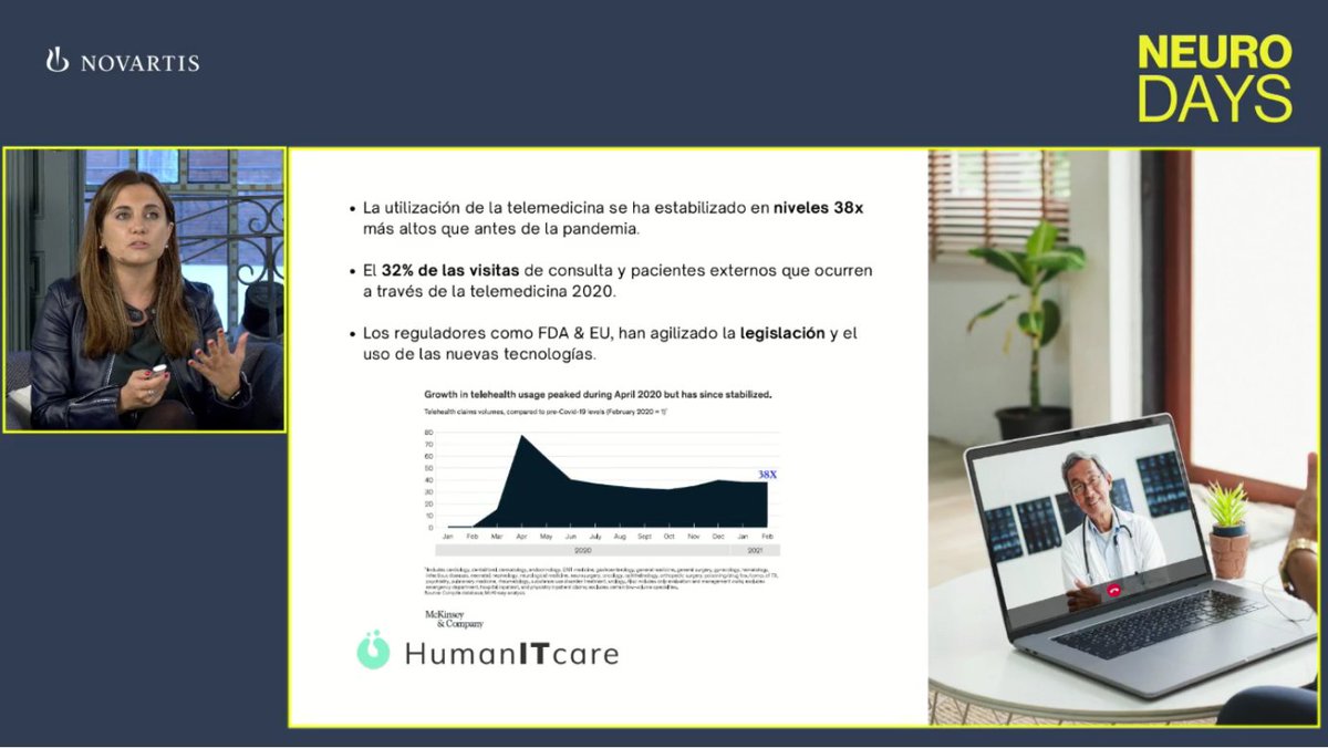 _vitalera's tweet image. #Neurotalks - @NeuroHouse_ES :  &quot;Hacer videollamadas ya no es innovar, sino una manera de pasar consulta diferente. Debemos ir mucho más allá&quot;