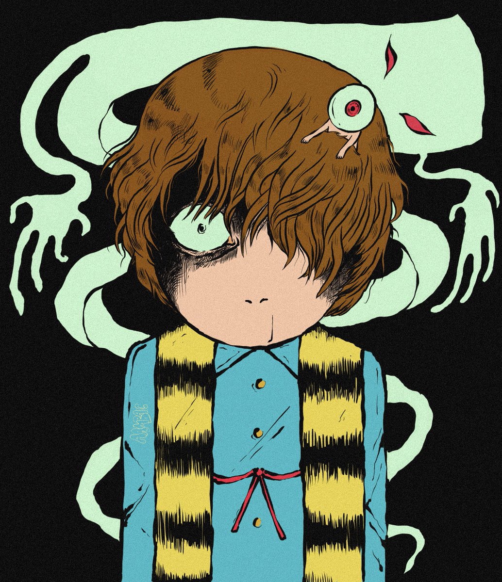 Day 15- Yokai inspired by my favourite childhood cartoon #gegegnokitaro 👁

#inktober2021 #goretober2021 #liktober2021 #horroranime #horrorart