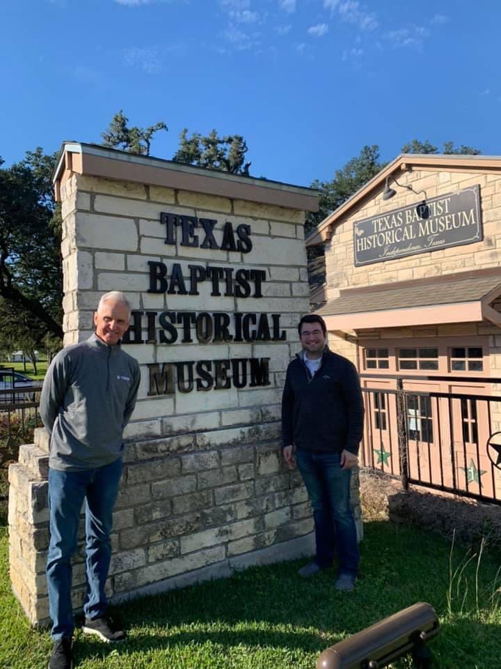 dwhardage's tweet photo. Wonderful to visit with Dylan Price, the new Pastor of the historic Independence Baptist Church, and the manager of our Texas Baptist museum!   #texasbaptistbucketlist.  #GC2. #txbtogether https://t.co/lPLSosOjko