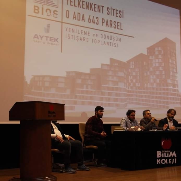 BiosYapi's tweet photo. BİOS YAPI VE AYTEK YAPI İŞ ORTAKLIĞI İLE PAZAR GÜNÜ BİLİM KOLEJİNDE GERÇEKLEŞEN YELKENT SİTESİ SAKİNLERİ İLE KENTSEL DÖNÜŞÜM HAKKINDA İSTİŞARE TOPLANTISINDAN KARELER. https://t.co/Qkek8kK5vj