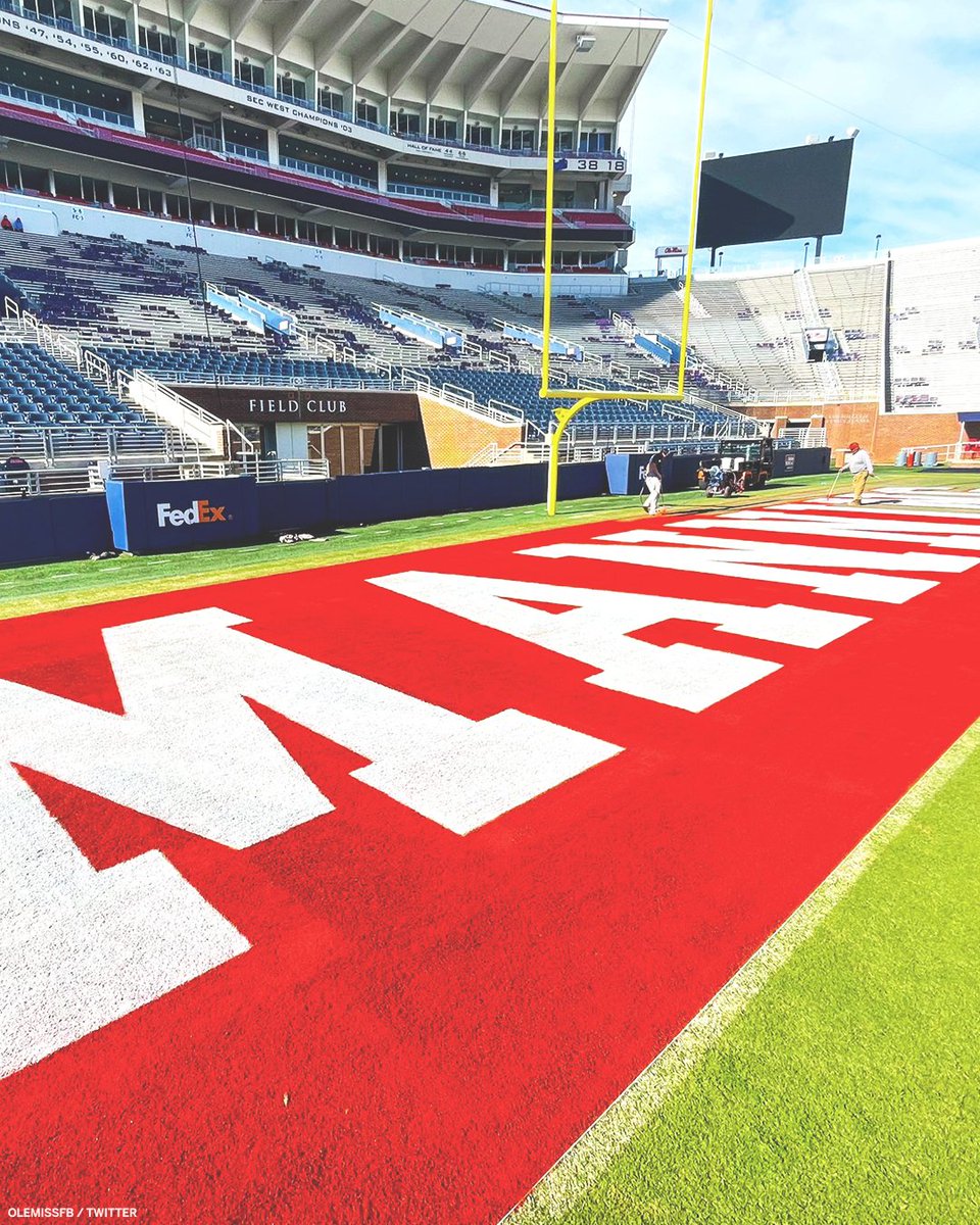 SECNetwork's tweet photo. "Manning" end zone 👀

Ole Miss will be retiring Eli Manning's No. 10 jersey on Saturday.

(via @OleMissFB) https://t.co/deV1muWnGS