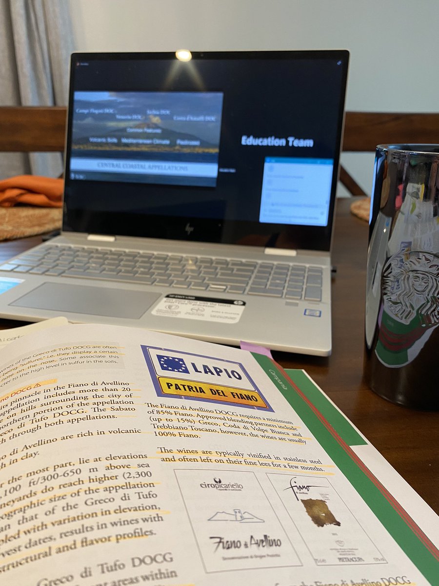 Just your typical volcanic soil, Italian grape variety, and pumpkin spice lunch hour… @Starbucks @winescholarguil #italianwinescholar #winestudies