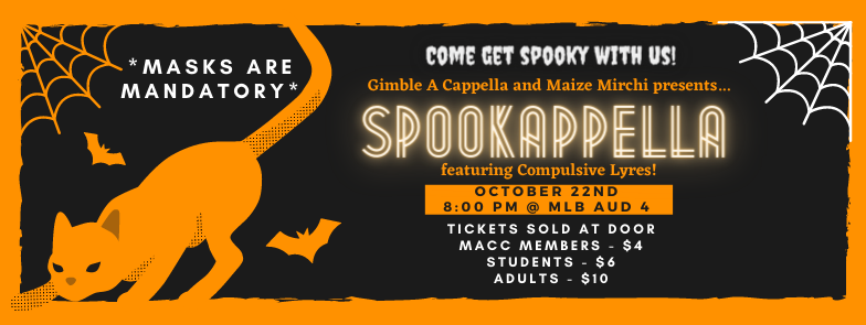 Arts at Michigan (@artsatmichigan) on Twitter photo Time to get spooky!š»ššāā¬
On Friday Oct 22, <a href="/GimbleACappella/">Gimble A Cappella</a> and <a href="/maizemirchi/">Maize Mirchi</a> present SPOOKAPPELLA featuring <a href="/CompulsiveLyres/">Compulsive Lyres</a>!
And <a href="/UMichStudents/">Michigan Students</a> can get a FREE ticket with a #PassportVoucher from a ResHall or <a href="/UMTrotterMC/">Trotter Multicultural Center</a>?
artsatmichigan.umich.edu/programs/passp⦠Time to get spooky!š»ššāā¬
On Friday Oct 22, <a href="/GimbleACappella/">Gimble A Cappella</a> and <a href="/maizemirchi/">Maize Mirchi</a> present SPOOKAPPELLA featuring <a href="/CompulsiveLyres/">Compulsive Lyres</a>!
And <a href="/UMichStudents/">Michigan Students</a> can get a FREE ticket with a #PassportVoucher from a ResHall or <a href="/UMTrotterMC/">Trotter Multicultural Center</a>?
artsatmichigan.umich.edu/programs/passpā¦