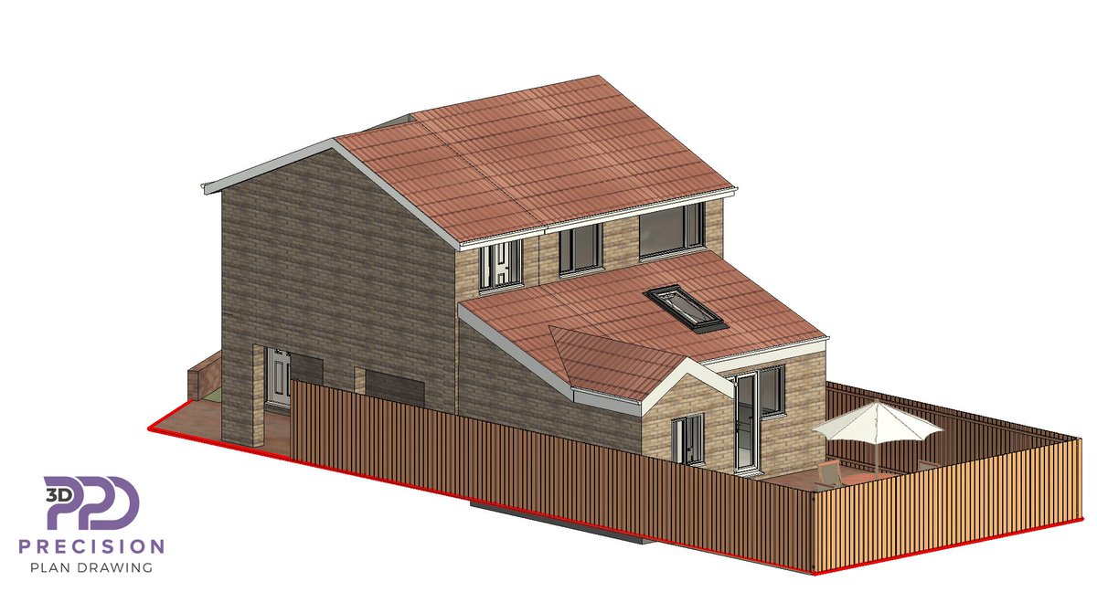 PPDrawing's tweet photo. 3D model of the proposed two storey side extension that we have recently submitted to planning on behalf of our client.

#extension #plandrawing #lifestyle #design https://t.co/b2qyeGStBF