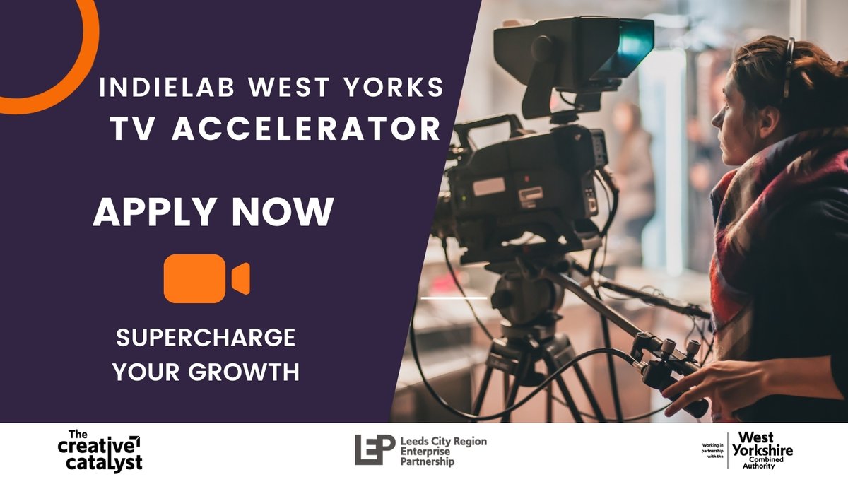 weareIndielab's tweet photo. Position your indie as one to watch! Calling all West Yorkshire based Indies in the TV sector. Boost your growth through our ground-breaking TV Accelerator. Apply now for #Indielab West Yorks and secure your place in the Class of 2022! https://t.co/3h1o4Sxhzd https://t.co/lXDREPg3CM