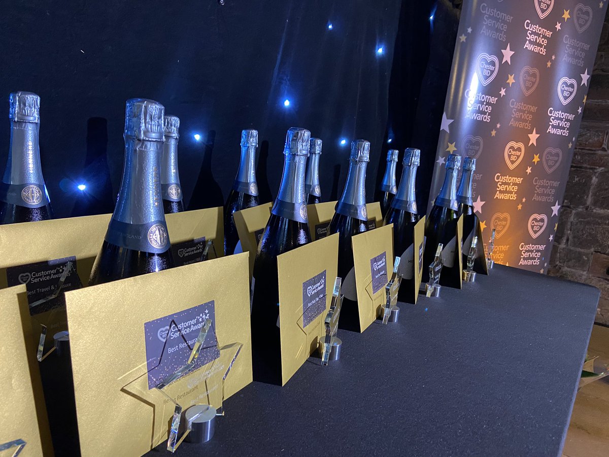 ChesterBID's tweet photo. All set up for the Chester BID Customer Service Awards @ChesterCath! #ChesterStars https://t.co/lTYWKJxKoF