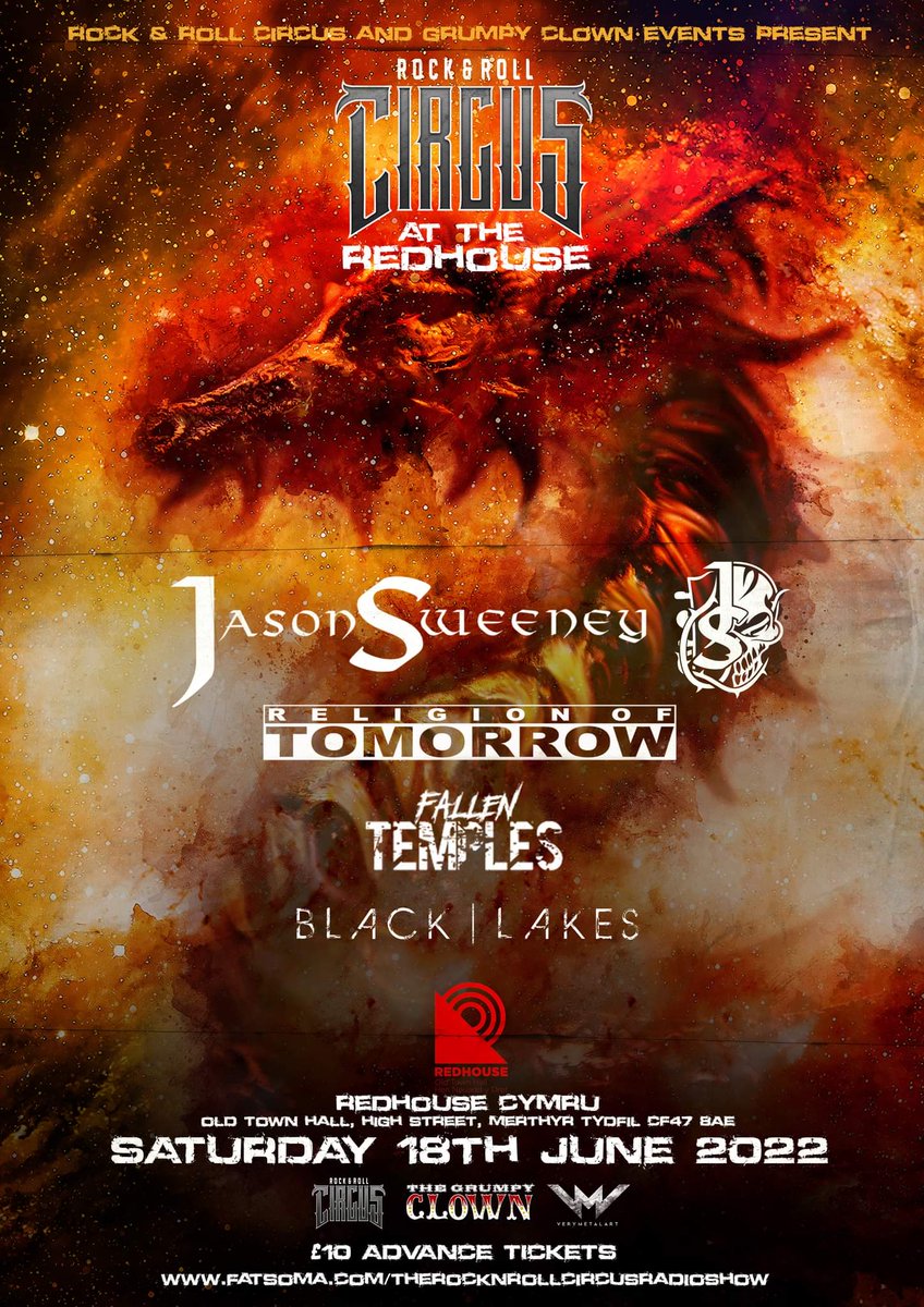 Ceri_RockNMetal's tweet image. If you fancy joining us to see this great line-up, get your tickets here &amp;gt;&amp;gt; fatsoma.com/therocknrollci…