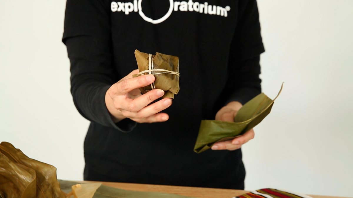 exploratorium's tweet photo. What dish do you make by wrapping and steaming?
Learn the science and kitchen techniques behind great Argentinian humitas and Chinese zongzi with Exploratorium Senior Scientist Julie Yu in this month's Hungry for Science episode, "That’s a Wrap."
#HungryforScience https://t.co/bFHRHl9FCz