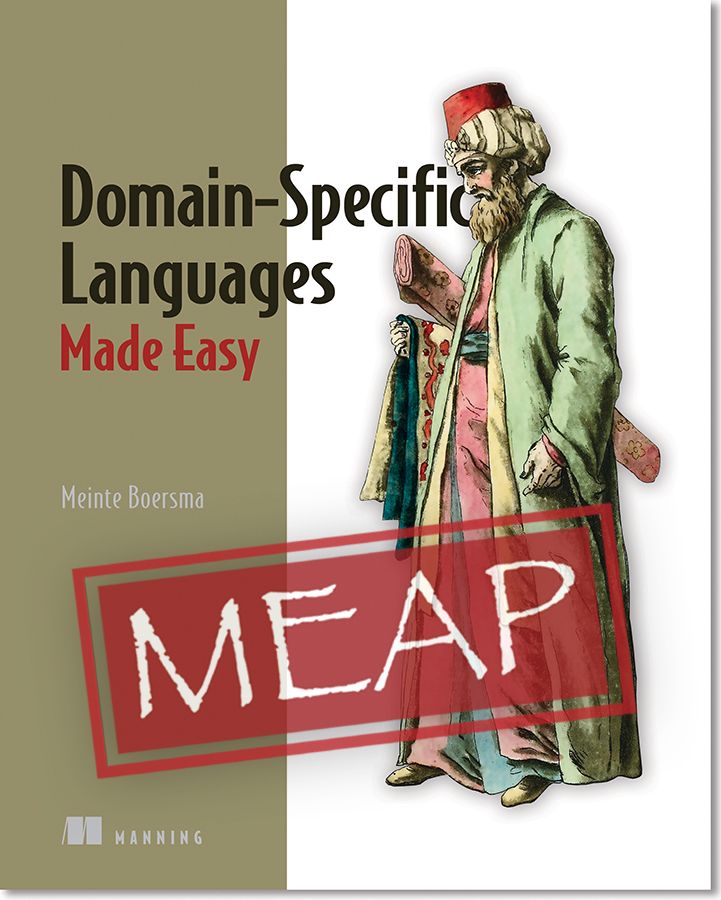 ManningBooks's tweet photo. Deal of the Day, Oct 19, Domain-Specific Languages Made Easy and select titles are on sale. Check them out: https://t.co/DcpsoLASzY  
#webdevelopment #domainspecific #JavaScript #JS #haskell #FP #functionalprogramming #softwareengineering #sysadmin #IaC 
 #specificationbyexample https://t.co/SYvUGFmhD6