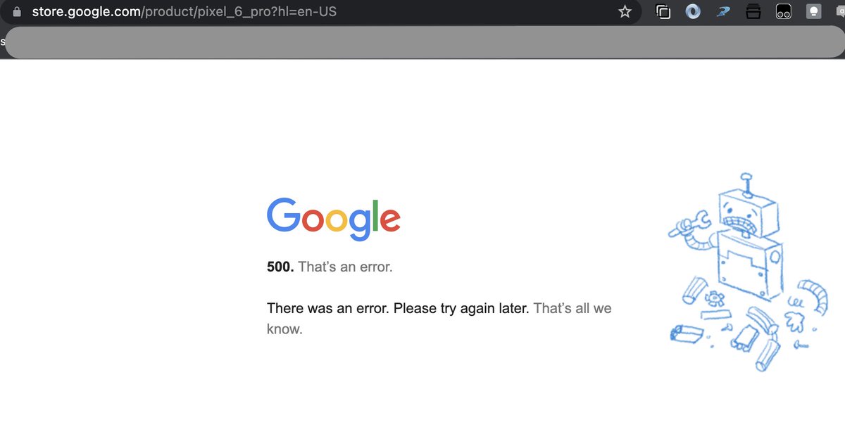 APrabhudev's tweet photo. @madebygoogle why!! I want to preorder and there is already load on the page :( https://t.co/oeh6xXukAy