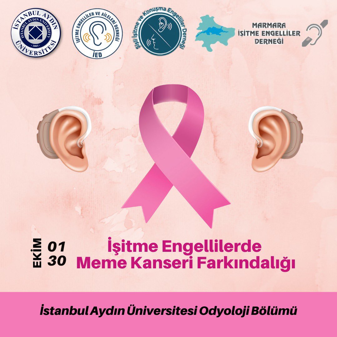 Fakültemiz Odyoloji Bölümü İşitme Engellilerde Meme Kanseri Farkındalığına dikkat çekiyor. #iau #iaüsbf #iauodyoloji
