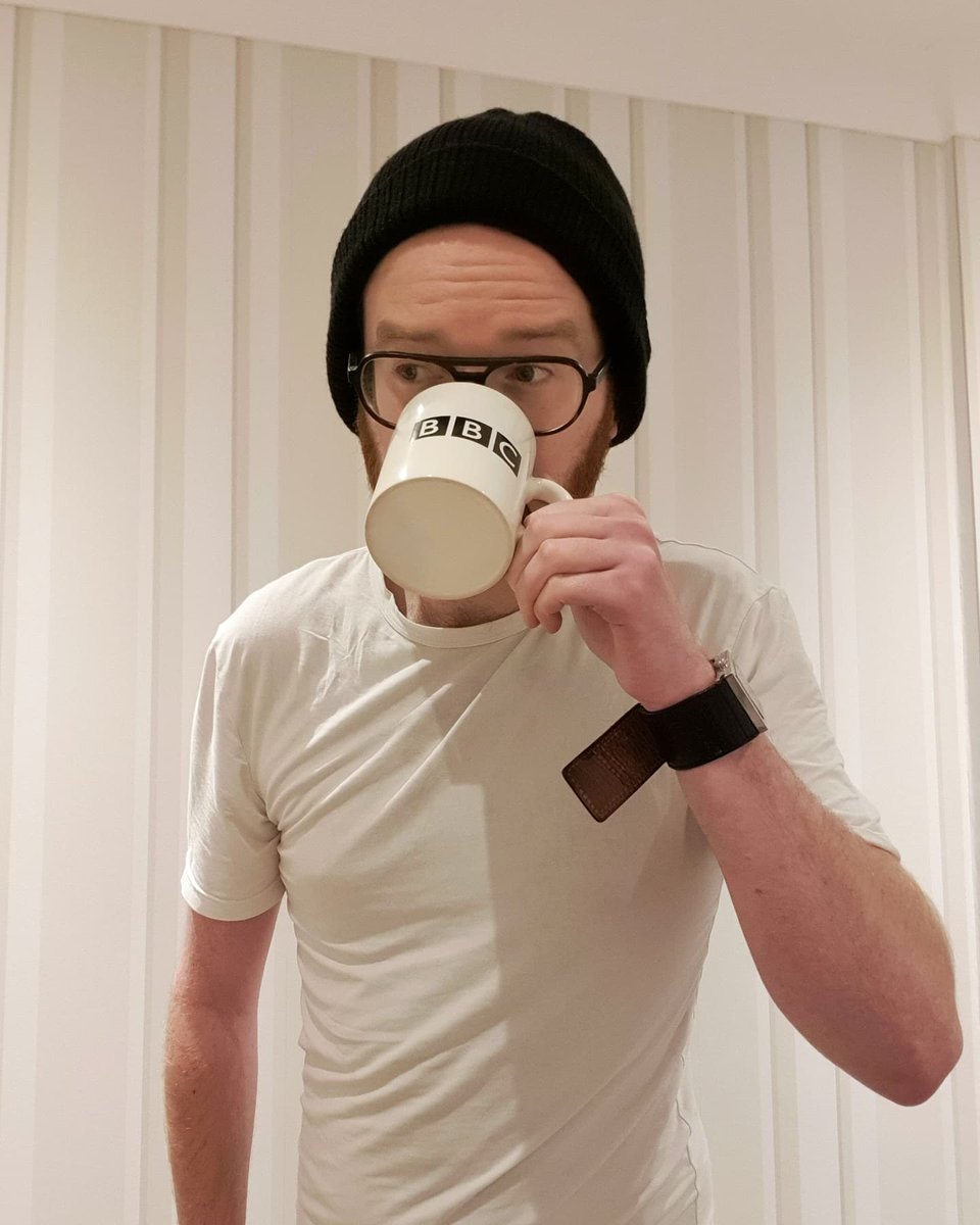 NathanEChard's tweet photo. The final evening, after just over 24 years, in which my BBC mug will be "on brand." #BBCrebrand https://t.co/irXSn35qED