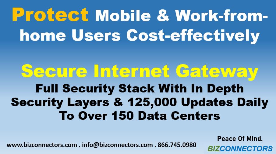 Bizconnectors's tweet image. The shift to hybrid work increases flexibility and productivity but also security concerns, due to accessing the company data by the variety of devices from outside. 
Learn more:
bizconnectors.com/protect-your-m…
#secureinternetgateway #workfromhomesecurity #mobileuserssecurity