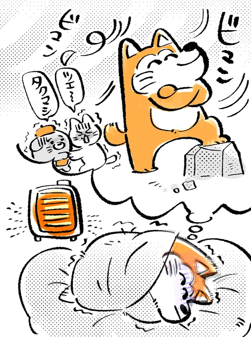 寒さに強い、とくいげいぬ💪 