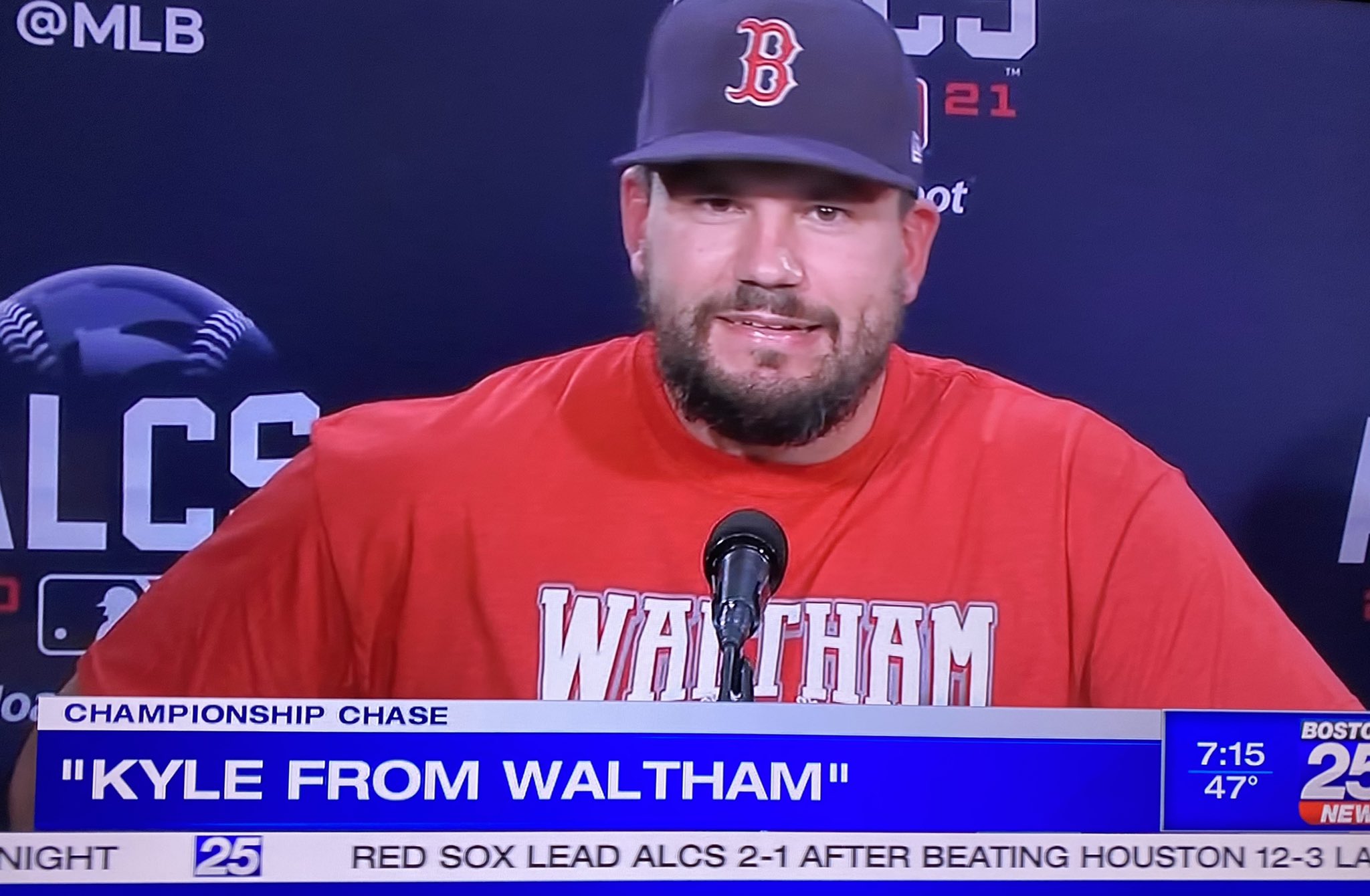 Why Red Sox player Kyle Schwarber is known as 'Kyle from Waltham