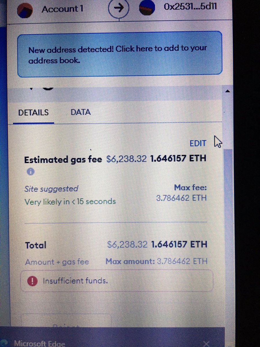 ScottAl72097704's tweet photo. @StackedToads When will this be fixed? Unstacked toads high gas fees.  When will we see stacked toads reflect on the sight. https://t.co/IsIuWyE6g0