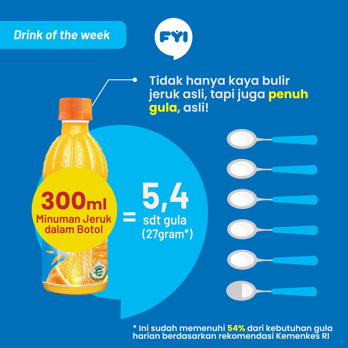 FYIndonesians's tweet photo. Daripada beli minuman jeruk botolan, mending bikin minuman jeruk rumahan

Kalaupun beli yang botolan, jangan lupa #CekLabel dulu, ya 😉

#akumanisminumankujangan https://t.co/6oFfeny0zV