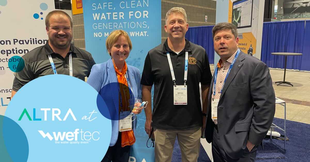 MarieChantal65's tweet image. We got to celebrate last night at #Weftec2021 with our new colleagues from APG! Very excited to partner together to shape the future of water! ⁦@WEFTEC⁩ ⁦@WEForg⁩ #innovation #waterindustry