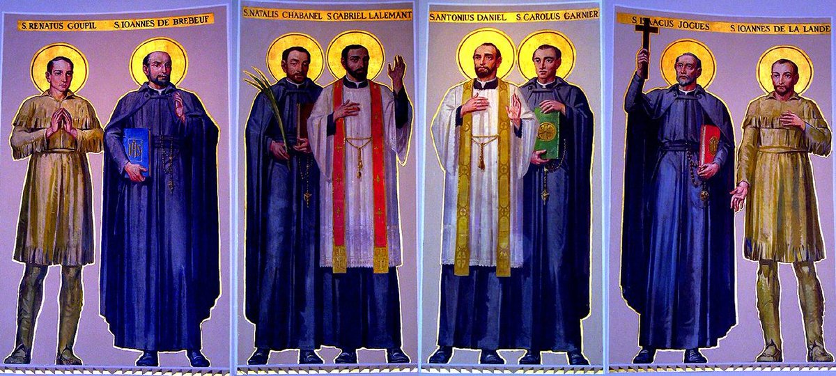 jesuitnews's tweet photo. Today, the Society of Jesus in the U.S. celebrates the feast of the North American Martyrs, eight #Jesuits who were martyred in what is now upstate New York and Canada. https://t.co/5ssv5sqLS0 https://t.co/pYVLjXOxPy