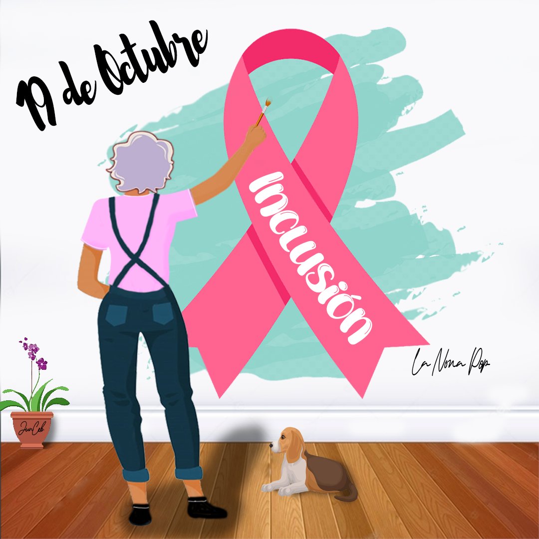 Junceb's tweet photo. Hoy 19 de octubre es el día internacional de la lucha contra el cáncer de mama y por eso en @LaNonaPop nos vestimos de rosa, para que todas las mujeres que han pasado o están pasando por eso, sepan que no están solas🤝💗♀️ https://t.co/SMbDiXqA8s