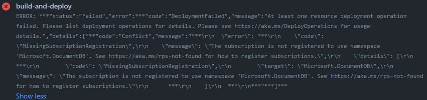 jgaylord's tweet image. Solve &apos;Subscription is not registered to use namespace&apos; when implementing infrastructure as code with Azure - jasong.us/3FO2Gdh

#azure #azuretips #azuretip #namespace #solution #appdev #infrastructure #infrastructureascode #infra #infraascode #terraform #Biceplang #tip