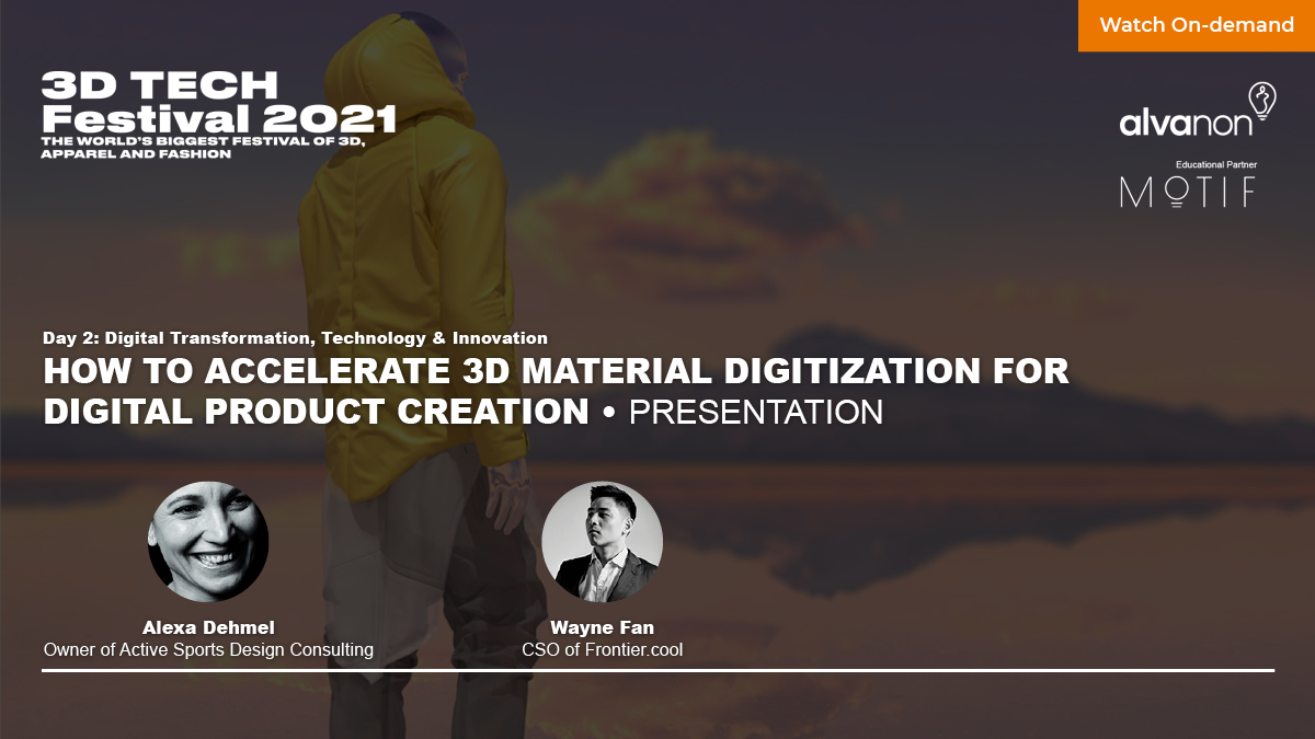 frontiercool's tweet photo. If you missed our talk or would like to view it again @3DTECHFestival2021 on how to accelerate 3D material digitization for digital production creation, here's the reply 👉 https://t.co/bPo9UATle7
#digitalmaterial #3D #fashiondesigner #DigitalTransformation https://t.co/PzeOgD2cqB