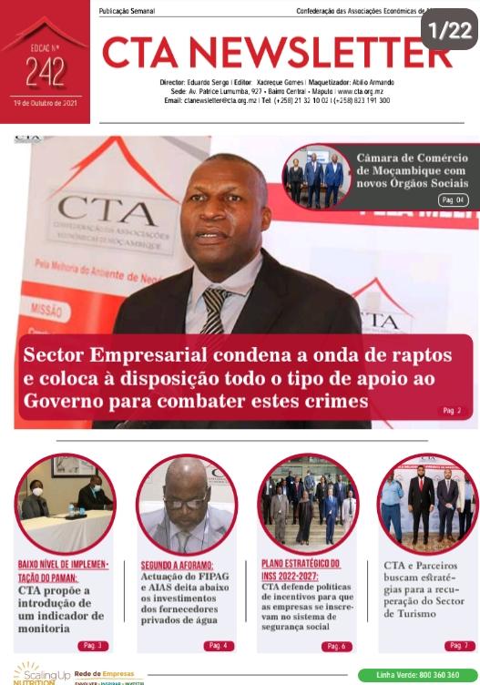 Leia a nossa #Newsletter 242 através do link abaixo: 
 cta.org.mz/download/newsl…

#jornal #noticias #informação #negócios #investimentos #CTA #empresas