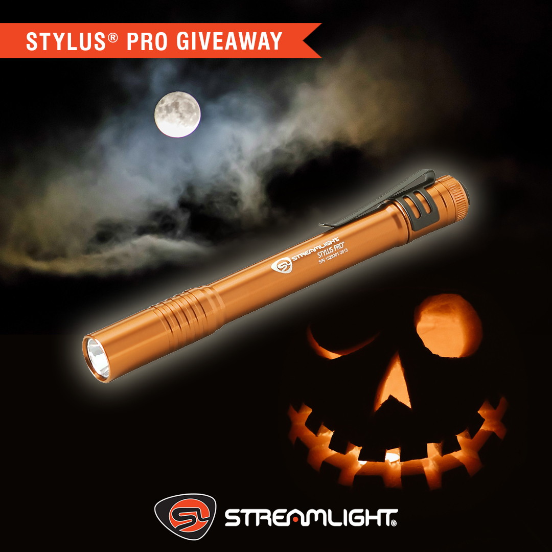 Streamlight's tweet photo. 🎃 HALLOWEEN GIVEAWAY 🎃

Trick-or-treat safely and in style with our orange Stylus® Pro penlight! To enter, FOLLOW Streamlight, LIKE this post, + RETWEET telling us what you love about Streamlight products. 2 winners will be chosen next Tues. at noon. #StreamlightStrong https://t.co/WRikl2U2MZ
