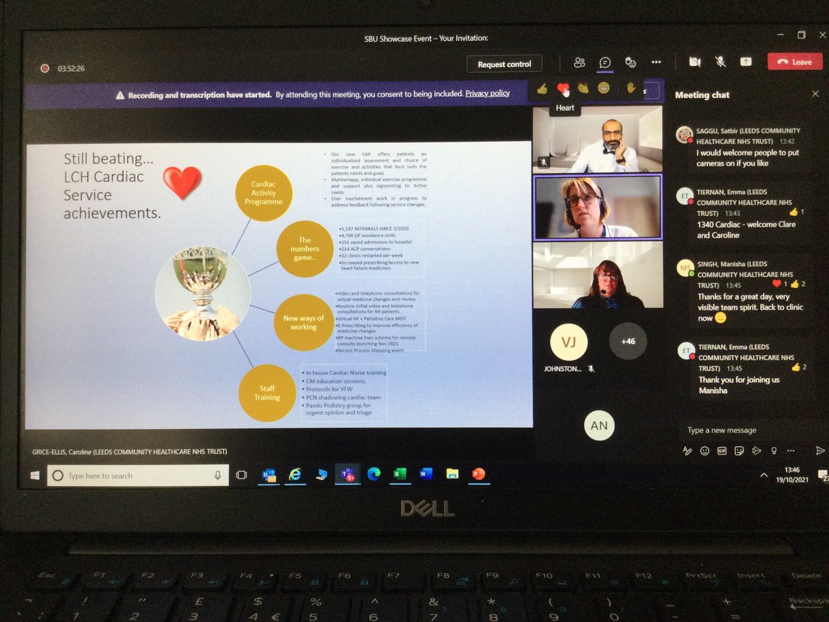 Caroline and Clare from Cardiac Service ⁦@LCHNHSTrust⁩ sharing how learning from the pandemic has resulted in transformation of the service, more choice for people and more effective working with other health partners #proudtobesbu