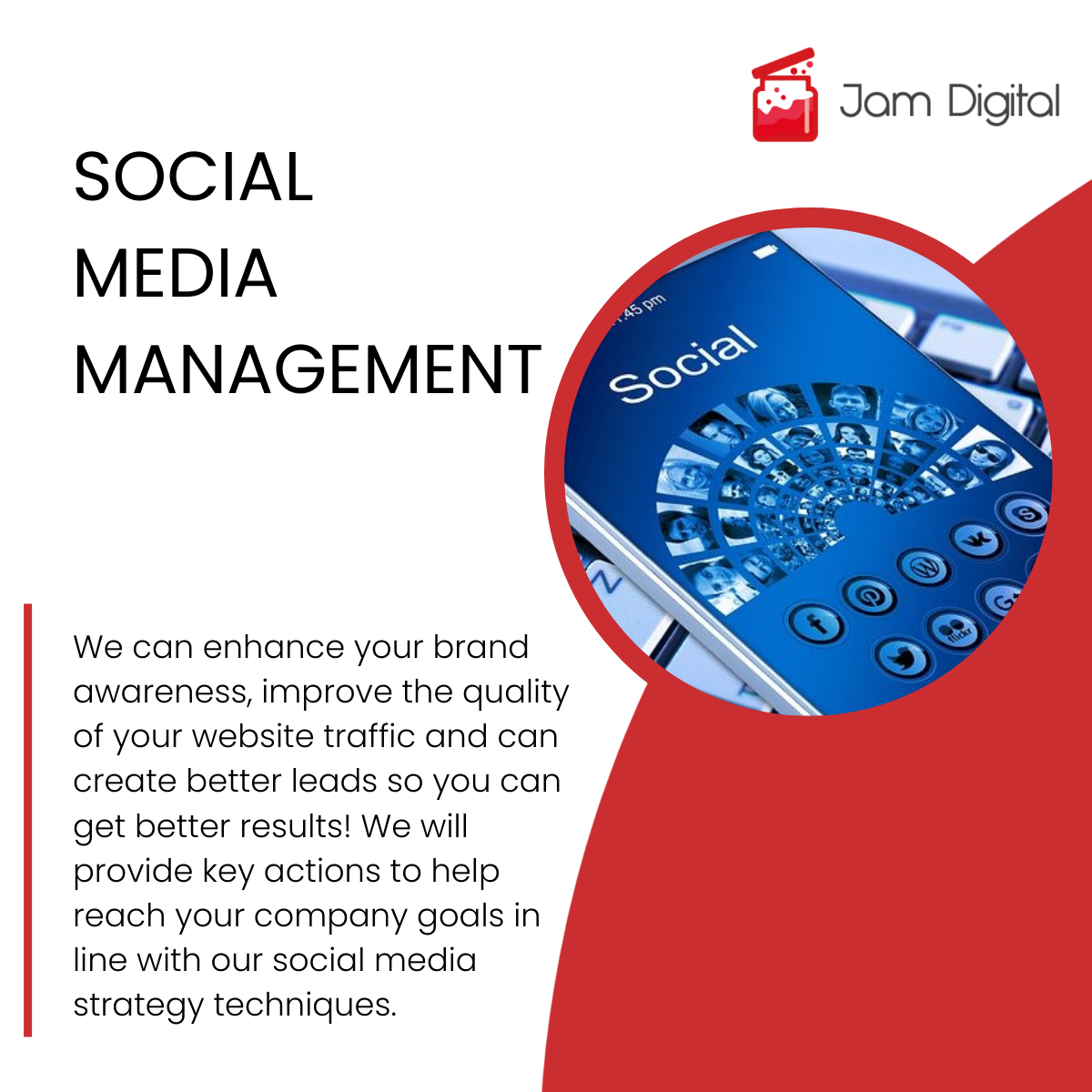 The usage of social media is forever growing, the latest statistics showing there are 3.8 billion social media users worldwide.

Our job is to get your brand seen by the right audience WHEN and WHERE they are most likely to take action.

Find out more: bit.ly/3lw8aB5