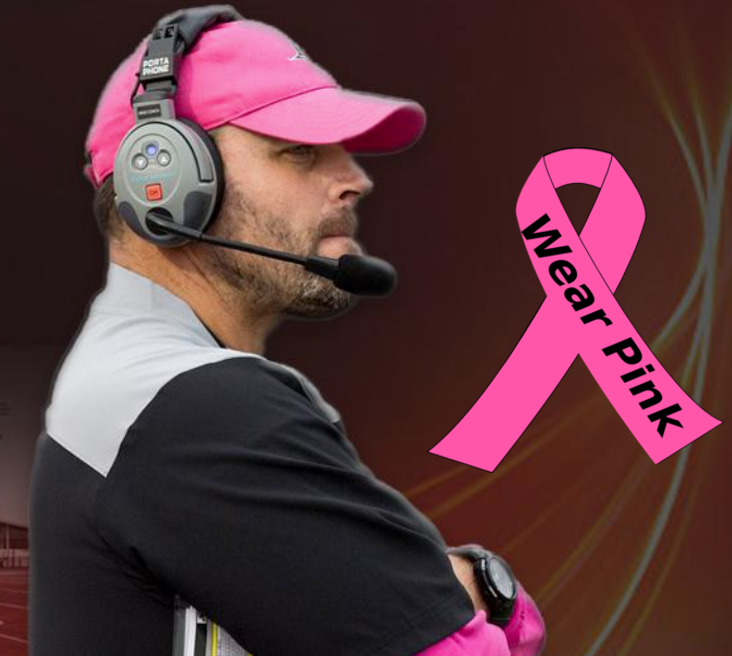 UWRFFootball's tweet photo. This Saturday's game vs #2 Whitewater is our annual Breast Cancer Awareness game! Fans are encouraged to wear pink as we pack Ramer Field for a 1 pm kickoff.  See you Saturday! #WinTheDay #FFT https://t.co/pHdFLiVuo6