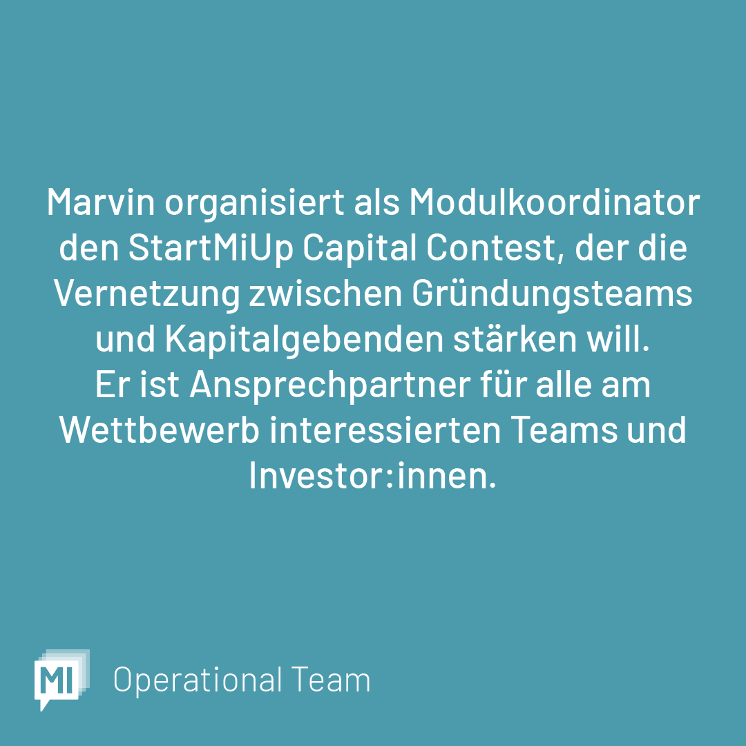 _StartMiUp's tweet photo. #Teamvorstellung 👋
In den nächsten Wochen stellen wir euch hier das
StartMiUp Team vor.
Den Anfang macht Marvin vom #ECM an der @jlugiessen.
#fcmh_startmiup #GrowWithMi #InvestInMi
#WorkWithMi #mittelhessen
@_FCMH @THMittelhessen @Uni_MR
#MAFEX https://t.co/pF7XTSpD98