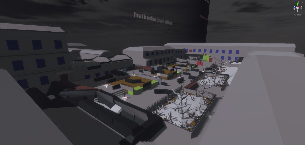 MaxiDan24's tweet photo. Special #Blocktober material! Sneak peek at my latest blockout from the game currently developed by @BearsSmile2
This level is based on Moscow city. It will include key mechanics from #LegacyOCN

Special thanks to my teammates for playtests!
More⬇️
#gamedev #leveldesign #indiedev https://t.co/ZlpdSWrtLT
