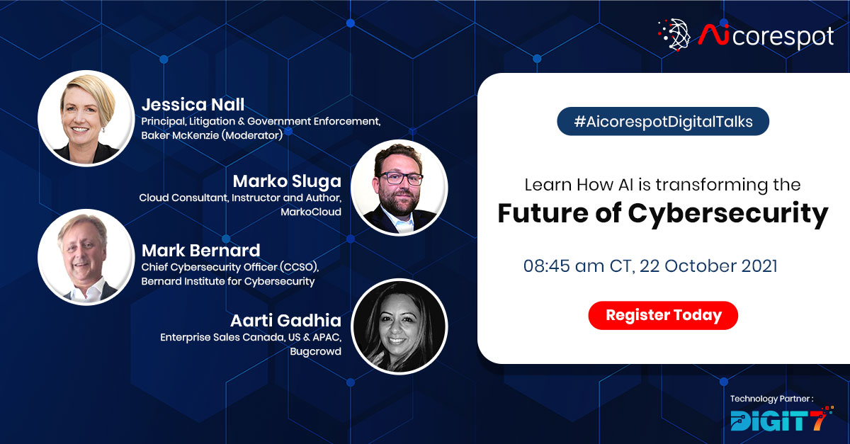 aicorespot's tweet photo. Hear from senior decision-makers in the #cybersecurity space about the technological change, how #AI is transforming the future of cybersecurity.
Find out more to register: https://t.co/k70BTrR7b6
#Cyberintelligence #Cyberanalytics #DigitalTechnologies #ML @Digit7Labs https://t.co/KtWzB5Hj12