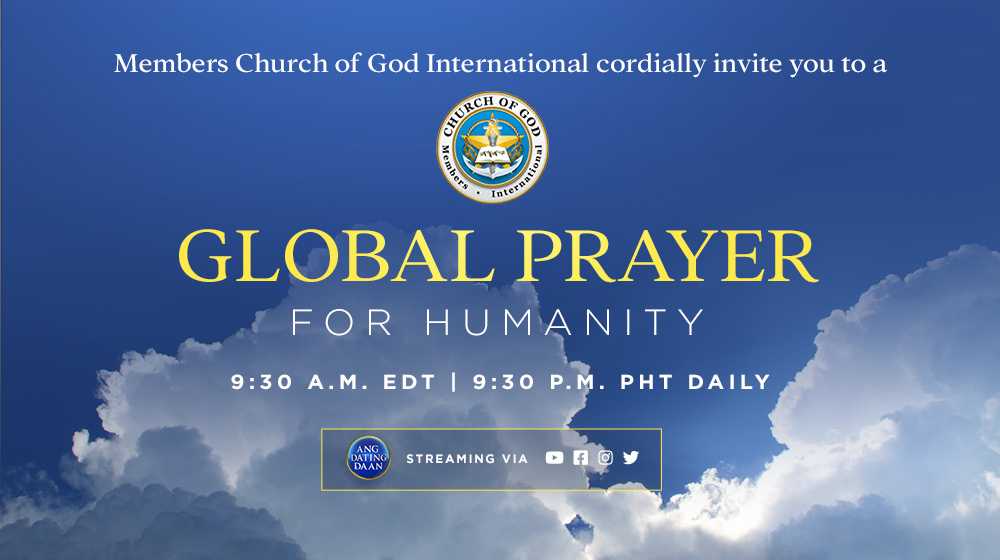 AngDatingDaanTV's tweet photo. Let’s pray and ask the help of God Almighty for all humanity. Join us every night at 9:30 Philippine time.

#GlobalPrayerForHumanity https://t.co/PJivj7Zh98