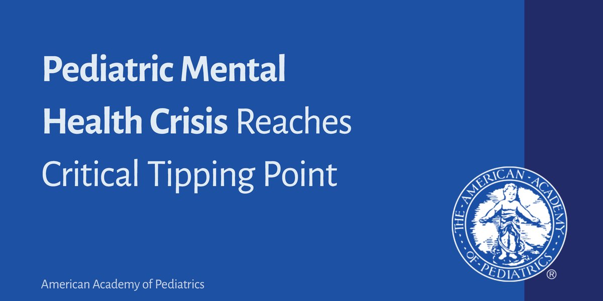 As health professionals, we have witnessed soaring rates of mental health challenges among children, adolescents, and their families over the course of the COVID-19 pandemic. 🧵