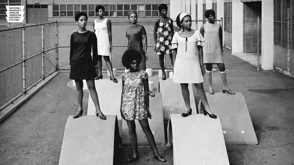 NMAAHC's tweet photo. The show, called Naturally ’62, utilized models who represented a broad array of images of Black women—women with dark skin, fuller figures, and unprocessed hair, wearing clothes that fused African and American cultures. #SmithsonianStrut https://t.co/9rnidLXkqB