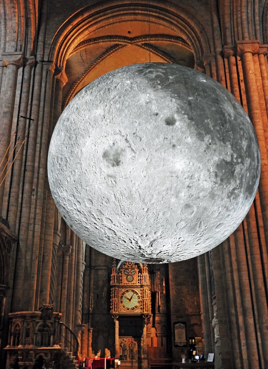 Visited #durhamcathedral this morning to see #museumofthemoon well worth a visit #durham  @ThisisDurham #moon #ThePhotoHour #StormHour