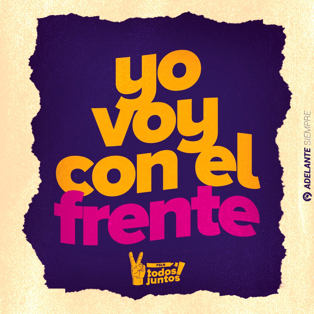 Buen día #Nicaragua 

La invitación es éste 7 de Noviembre a votar en la Casilla del Pueblo, la casilla del amor, la casilla del progreso, Vamos todos con el Frente Sandinista, Vamos con Daniel y Rosario, vamos #AdelanteSiempre 

<a href="/AlmanzaAldo/">𝐀𝐥𝐝𝐨 𝐉𝐚𝐯𝐢𝐞𝐫 🇳🇮</a>