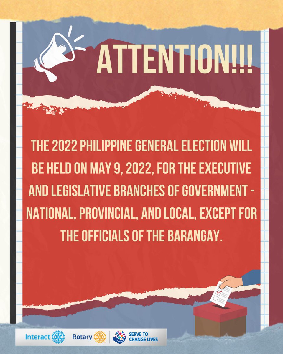 InteractPCSHS's tweet photo. Do you know who you will vote for in the 2022 Elections❓

📢 The 2022 Elections will be happening on May 9, 2022, and as a voter, you will vote for the Local and National Government Officials. 

Together, we will vote for the Right Juan!  ✊ https://t.co/UwWVaoEsfX