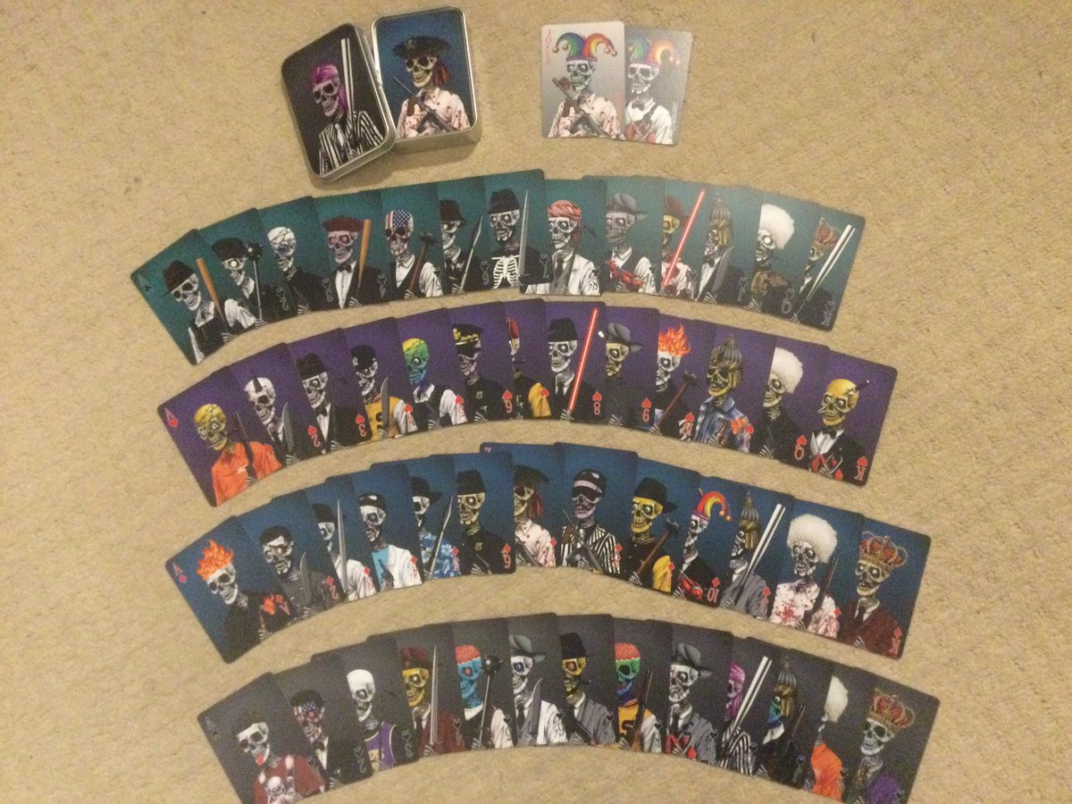 BTC_Dagonet's tweet photo. So my @alcabonesNFT playing cards turned up today. To say I’m pumped with how they turned out is a fricking understatement. I’ve already met 5 other @alcabonesNFT holders that play poker, so we’ve got the playing cards sorted lads 😎 https://t.co/2uq2BsRigi