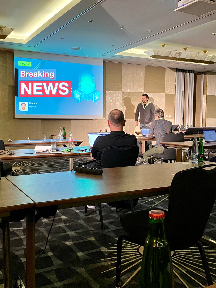 Always a great pleasure to listen to <a href="/angrydok/">Dima P.</a> a genius mix of deep technical knowledge and standup comedy here <a href="/Veeam/">Veeam® Software</a> #VanguardSummit  #VeeamVanguard #VanguardTakeover #VASP