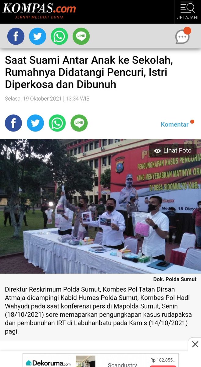 Tolong Gerak Cepat Polri. Kok skrg makin marak kriminal dan kasus perkaos2 gini. Tolong hadirkan rasa aman lagi buat masyarakat. Kalo gak, kalian gak akan dipercaya masyarakat lagi.